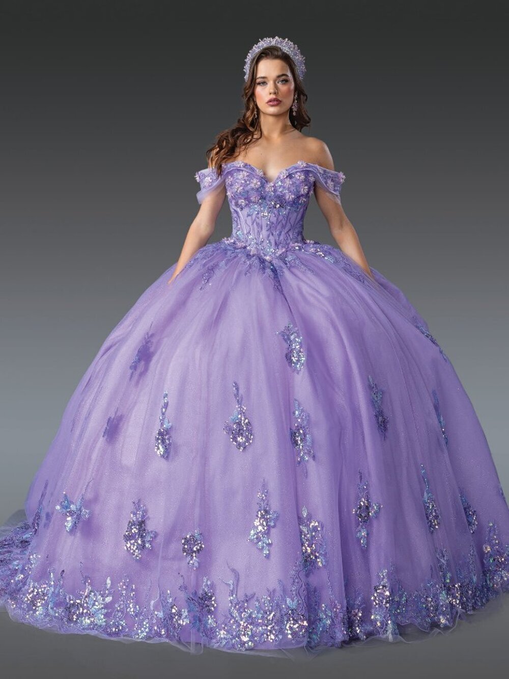 NEW LILAC Evening Gown Floor Length Formal Elegant Stunning 1929